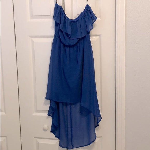 Strapless high-low purple dress, worn twice - Picture 1 of 2